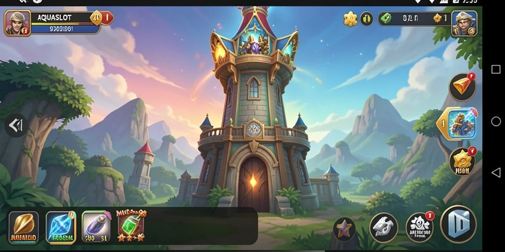 Tampilan gameplay AQUASLOT yang menegangkan dan menantang.