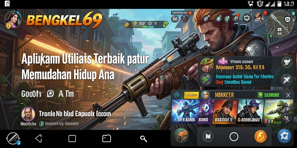 Tampilan antarmuka BENGKEL69 yang modern dan sederhana.