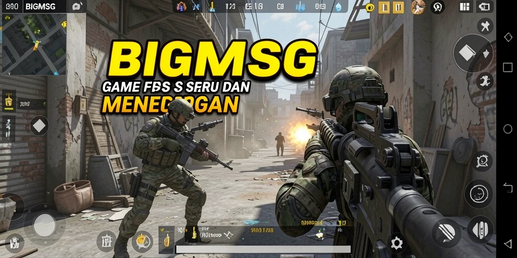 Tampilan gameplay BIGMSG yang seru dan mendebarkan.