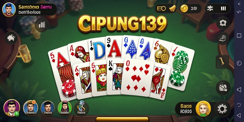 Tampilan gameplay seru dari game domino CIPUNG138.