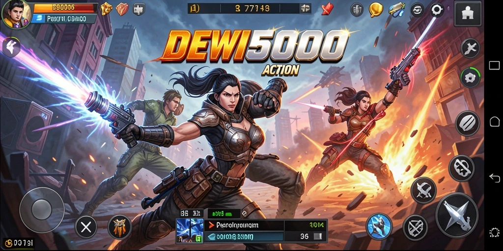 Tampilan menarik dari gameplay seru DEWI5000.