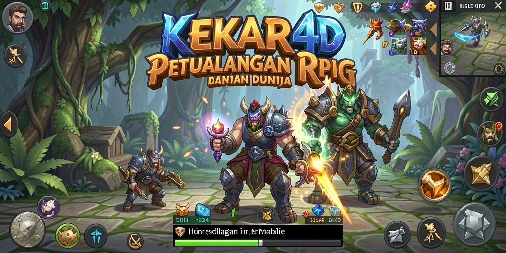 Tampilan gameplay menarik dari KEKAR4D dengan aksi RPG yang seru.