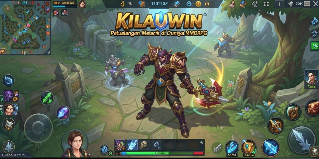 Tangkapan layar KILAUWIN menunjukkan gameplay seru dalam petualangan MMORPG.