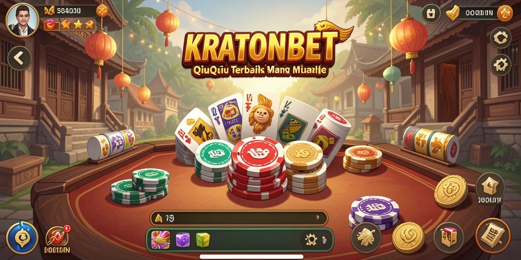Tampilan gameplay seru pada KRATONBET saat bermain QiuQiu.