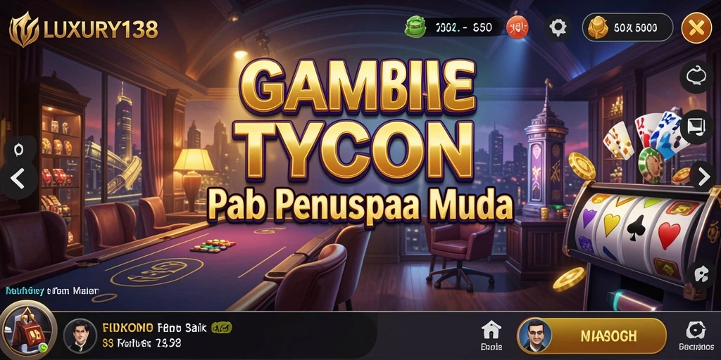 Screenshot gameplay LUXURY138 menampilkan pengelolaan bisnis yang seru.