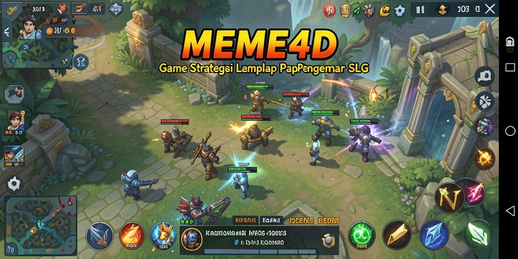 Tampilan gameplay seru di MEME4D dengan karakter yang menarik.