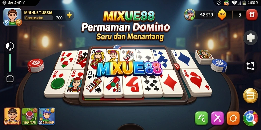 Tampilan gameplay seru dari game Domino MIXUE88.