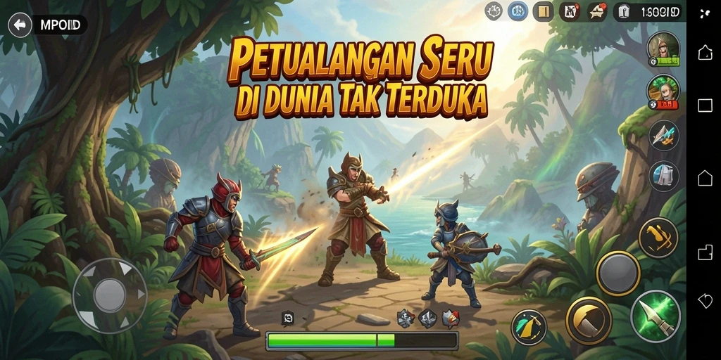Tampilan gameplay MPOID yang penuh aksi dan tantangan.