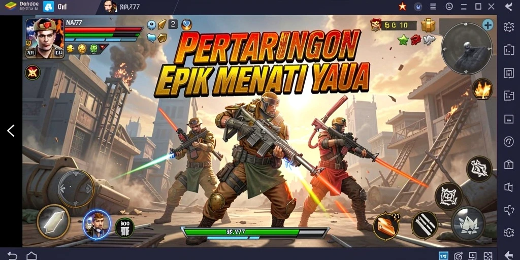 Gameplay NA777 yang seru dan menegangkan saat pertarungan.