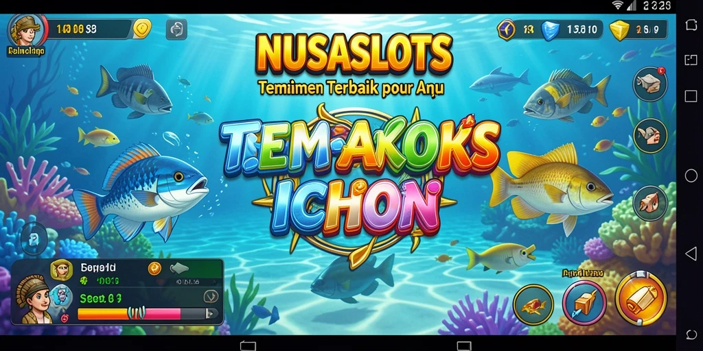 Tampilan gameplay NUSASLOTS dengan aksi menembak ikan yang seru.