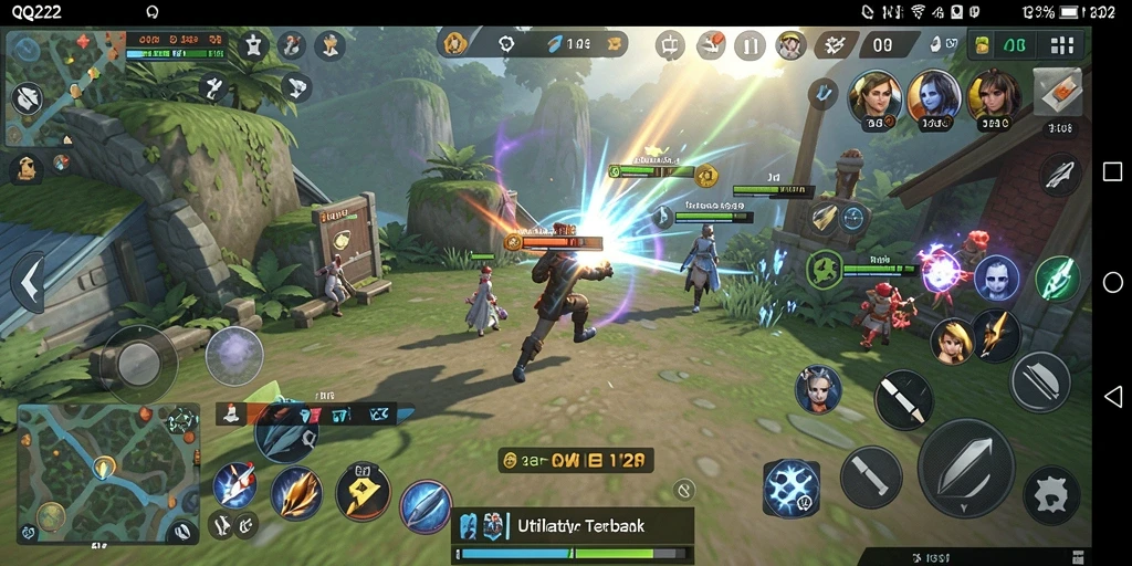 Screenshot utama QQ222 menampilkan antarmuka aplikasi yang jelas dan fungsional.