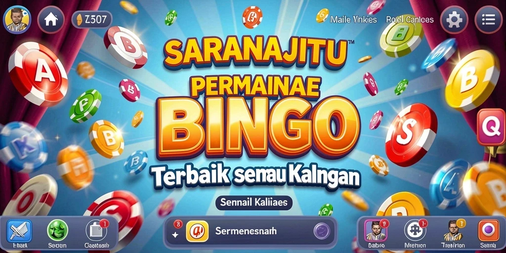 Tampilan menarik dari gameplay SARANAJITU yang menampilkan suasana Bingo.