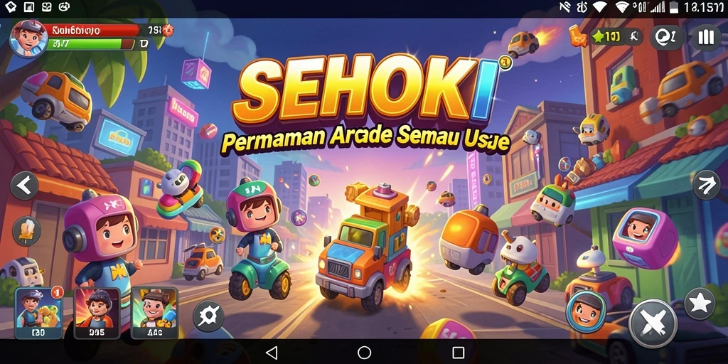 Screenshot menunjukkan gameplay SEHOKI yang seru dan menantang.