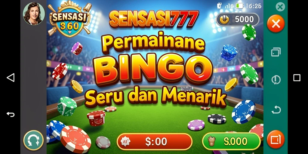 Screenshot gameplay SENSASI777 yang menunjukkan dinamika Bingo.