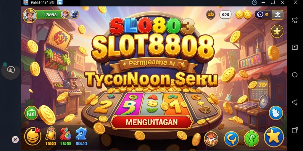 Screenshot utama SLOT8808 menampilkan gameplay Tycoon yang inovatif.