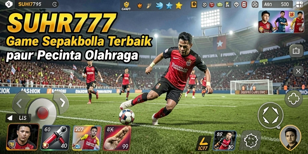 Screenshot gameplay <strong>Suhu777</strong> saat pertandingan sepakbola yang intens.