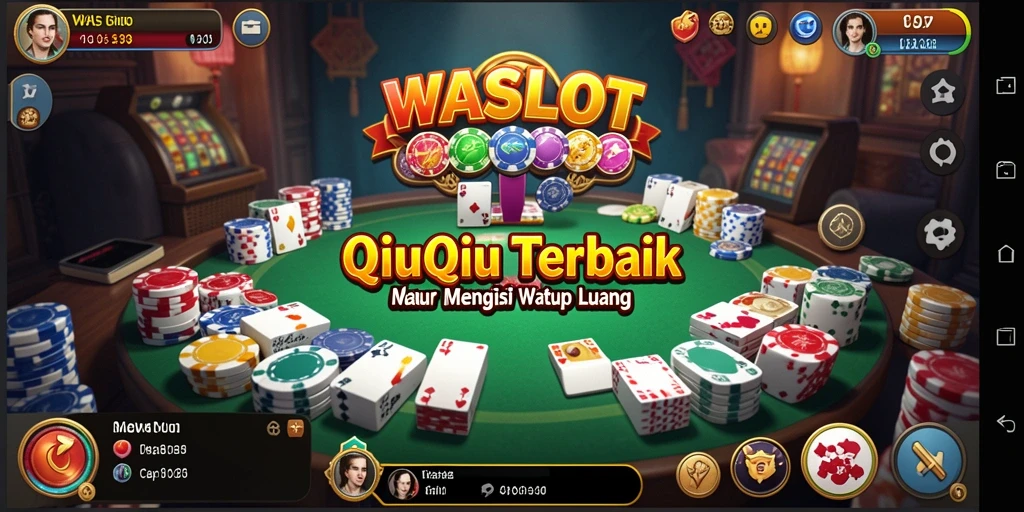 Tampilan screenshot utama WASLOT menampilkan serunya gameplay QiuQiu.