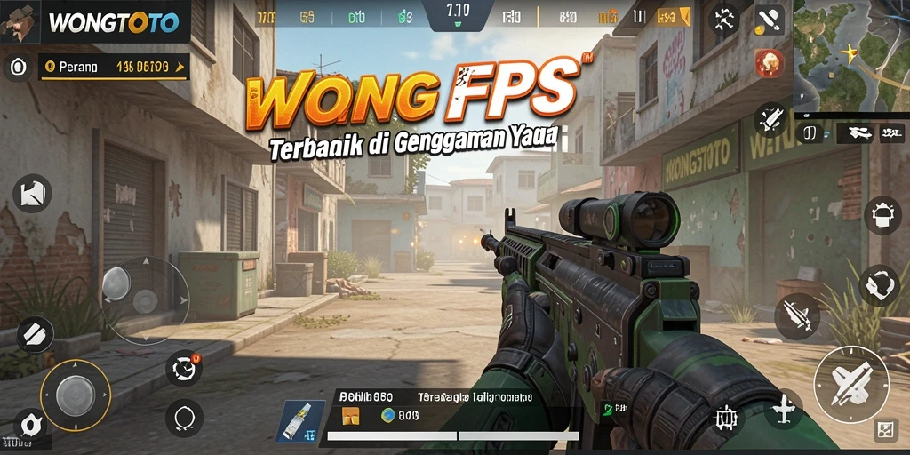 Tangkapan layar utama WONGTOTO dengan aksi menembak yang seru.