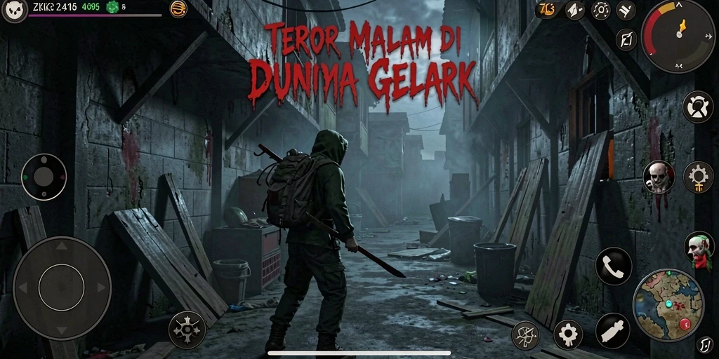 Gameplay menegangkan ZK3 dalam suasana mencekam.
