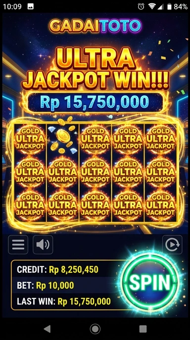 Tampilan antarmuka gadaitoto yang intuitif dan menarik.